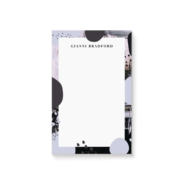 Modern and Stylish Abstract Notepad, Personalized Gifts for Men, Artistic Office Stationery To Do Lists Pad