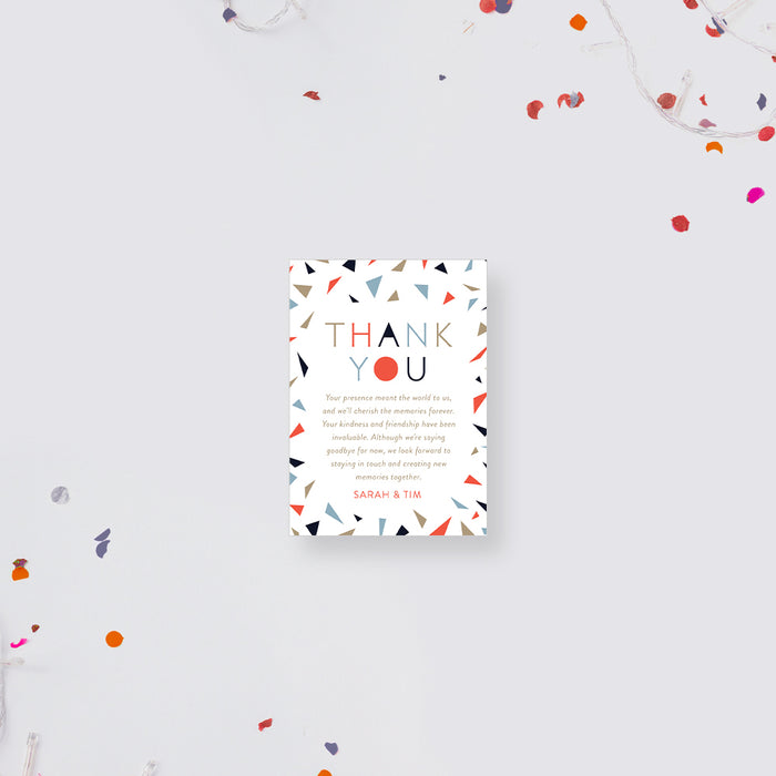 One Last Hurrah Invitation Card for Farewell Party, Goodbye Party Invitation with Colorful Confetti, Fun and Modern Retirement Party Invites