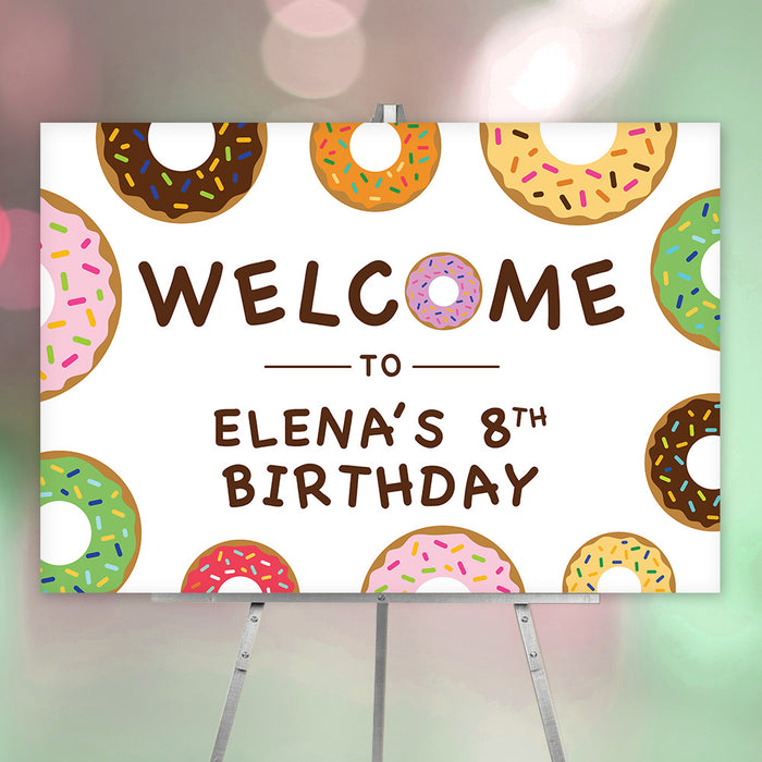 Sweet Donut Birthday Invitation for Kids, Donut Party Invites for 1st 2nd 3rd 4th 5th 6th 7th 8th Birthday Celebration, Sweet One Birthday Party Invitation
