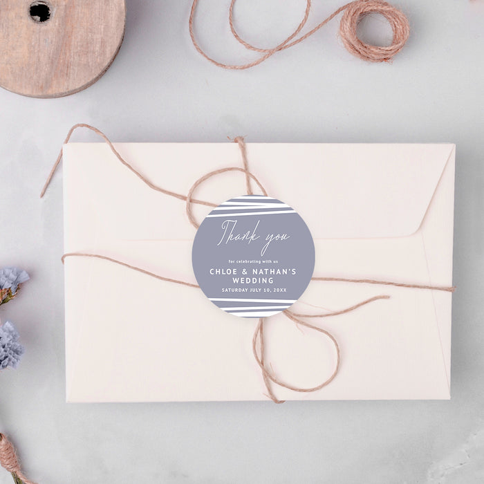 Lilac Wedding Invitation Card, Modern Invites for Wedding Celebration, Minimalist Invitation for Wedding Reception