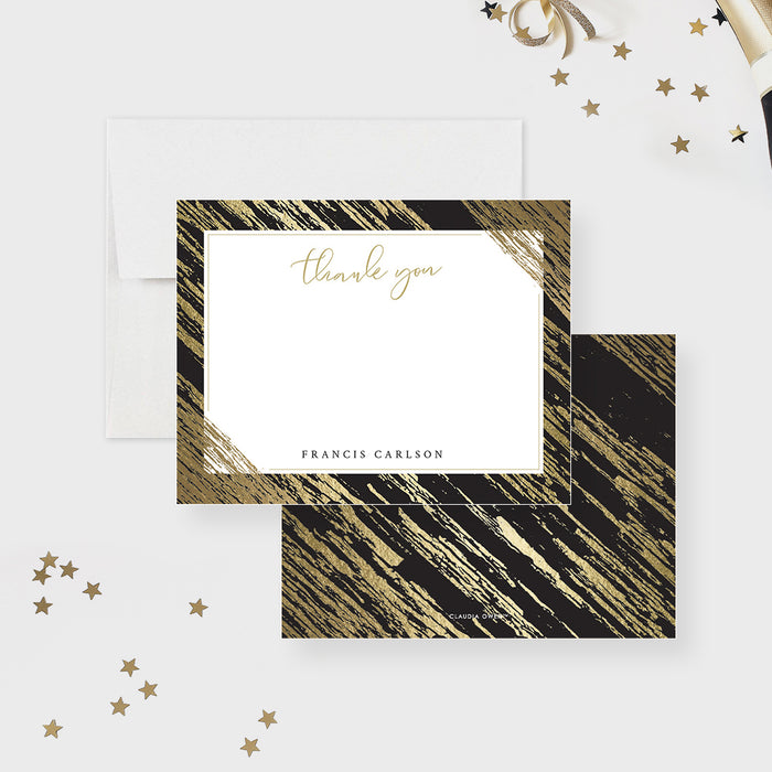 Elegant Invitation Card for Gala Night Party, Gold and Black Company Event Invitation, Printed Invites for Business Corporate Party, Fundraising Nonprofit Gala Invitation
