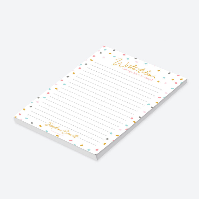 Personalized Colorful Notepad, Cute Memo Pad for Girls and Women, To Do List Notepad, Unique Stationery