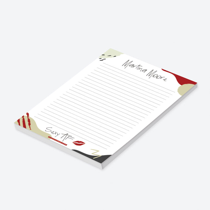 Sexy AF Notepad, Personalized Funny Novelty Gift, Sexy Gifts for Valentines Day, Fun Stationery Pad