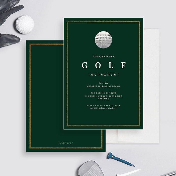 Golf Birthday Party Invitation, Golf Itinerary Editable Template, Golf Tournament Cards, Golf Weekend Digital Download, Golf Welcome Sign