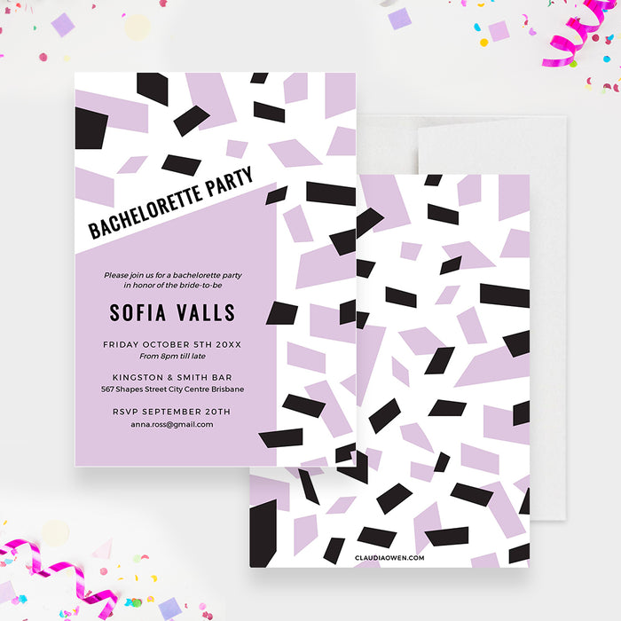 Bachelorette Party Invitations Template, Bride to Be Hens Party Invites, Ladies Night Out Digital Download, Girls Night Out, 18th 21st 30th 40th 50th Birthday Invitations for Women