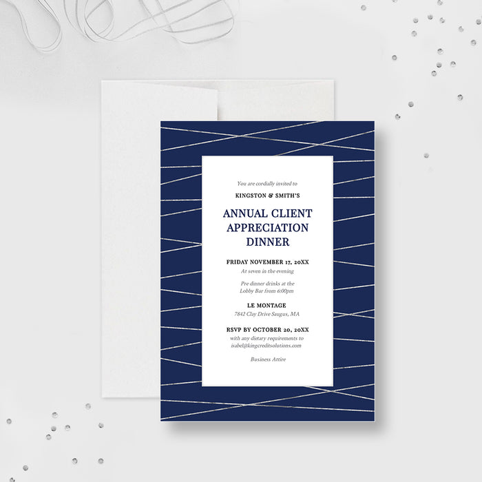 Annual Client Appreciation Dinner Invitation Template, Professional Dinner Invites, Customer Appreciation Invitations Digital Download, Work Party Business Events Printable Cards