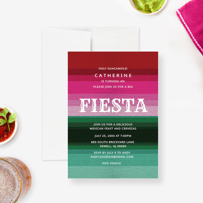 Fiesta Birthday Party Invitation Instant Download, Mexican Bridal Shower Invites Template, Mexican Theme Baby Shower Party, Taco Bout Party Invites with Mexican Blanket