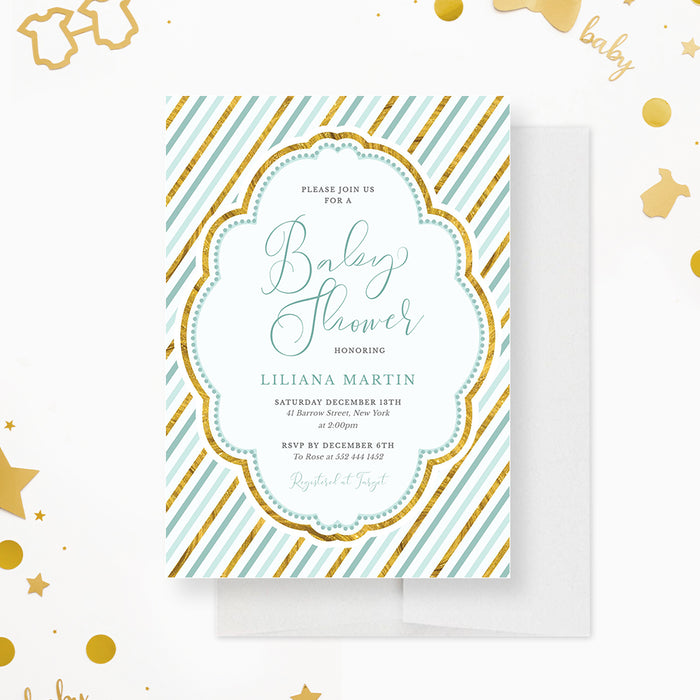 Baby Shower Invitation Editable Digital File, Oh Baby Shower Invites Template, It’s a Boy Baby Shower Printable Instant Download, Couples Baby Shower, Baby Brunch Electronic Invitations