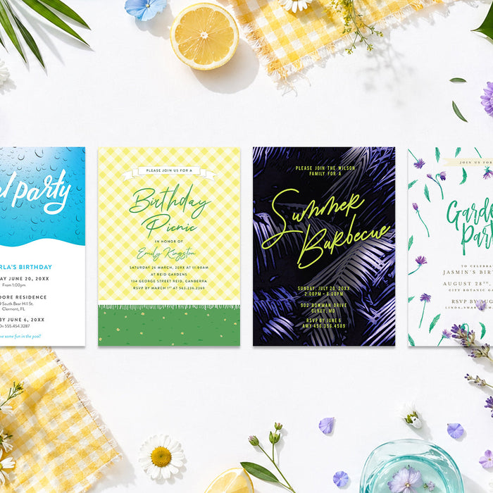 What to Include on Outdoor Party Invitations for BBQs and Backyard Parties