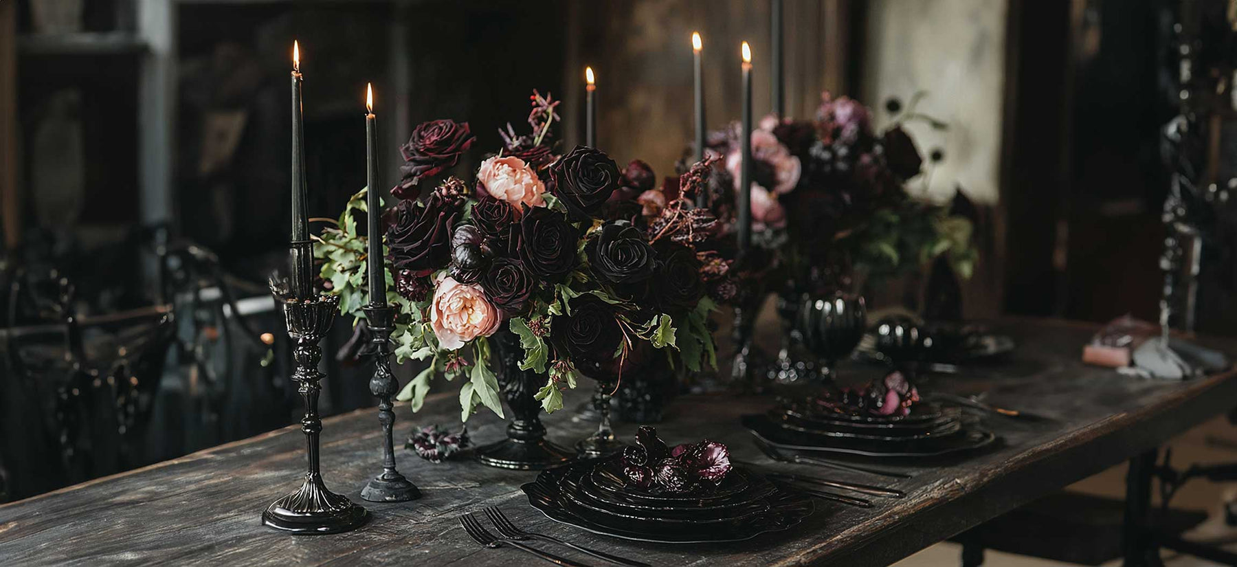 gothic wedding flowers