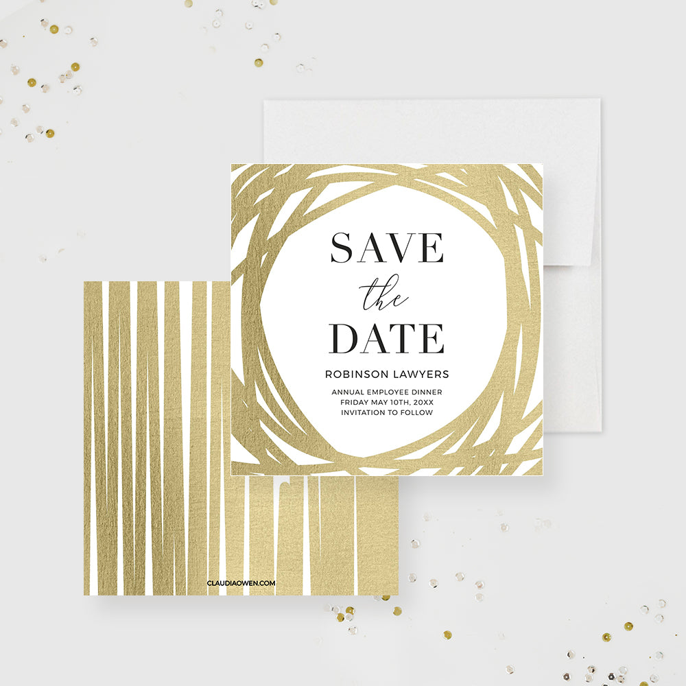 Printed Business Save the Dates