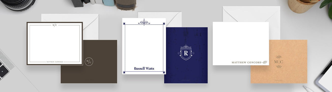 Monogram Note Cards