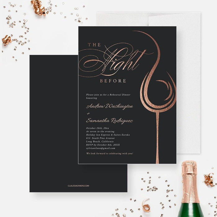 The Night Before Rehearsal Dinner Party Invitation Template, Pre Wedding Party Invites Digital Download, Wine Tasting Rehearsal Dinner