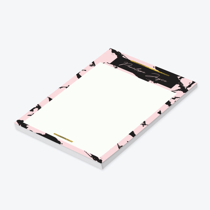 Modern Stationery Notepad for the Office, Unique Personalized Notepad