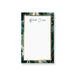 Personalized green marble notepad with custom name design