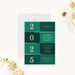 2025 holiday party invitation with green and gold design elegant Christmas card for festive family celebration.-front