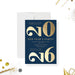elegant 2026 blue and gold new year party invitation card
