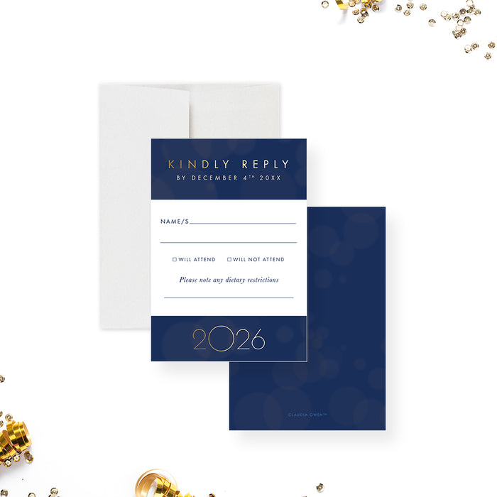 Elegant 2026 Corporate New Year Party Invitation