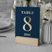 elegant 2026 blue and gold new year party table number