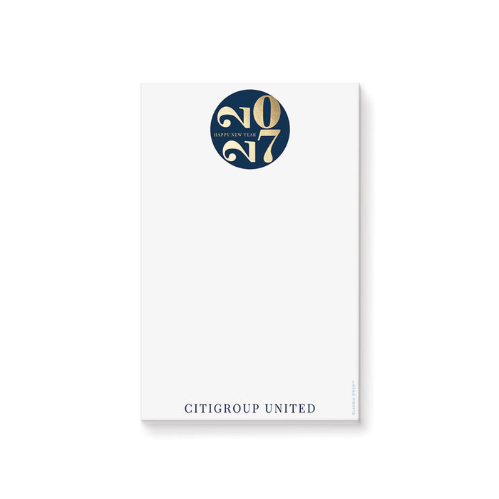 Notepad with '2017' design