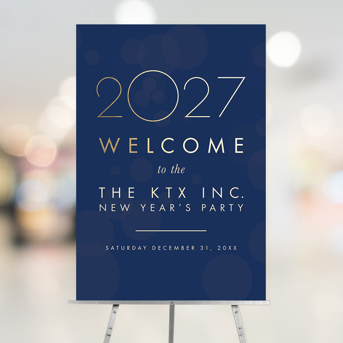 Elegant 2027 Corporate New Year Party Invitation