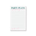Personalized 21st birthday notepad party planner with pink and teal design for organizing celebration details
