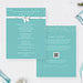 two brochures for sponsorship levels, with a teal background and white text. The brochures provide information about different sponsorship tiers and payment methods.