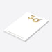 Personalized notepad with a golden balloon for 30th, 40th, 50th, or 60th birthday stationery-side