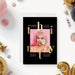 Personalized photo birthday invitation with black background, gold-colored lettering, party details, and modern layout for a 30th birthday celebration-front