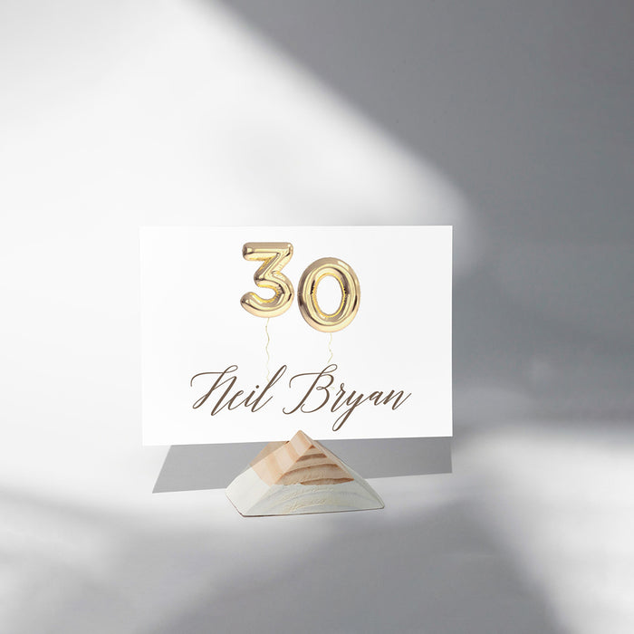 30th Birthday Invitation Golden Balloon Design Surprise Party