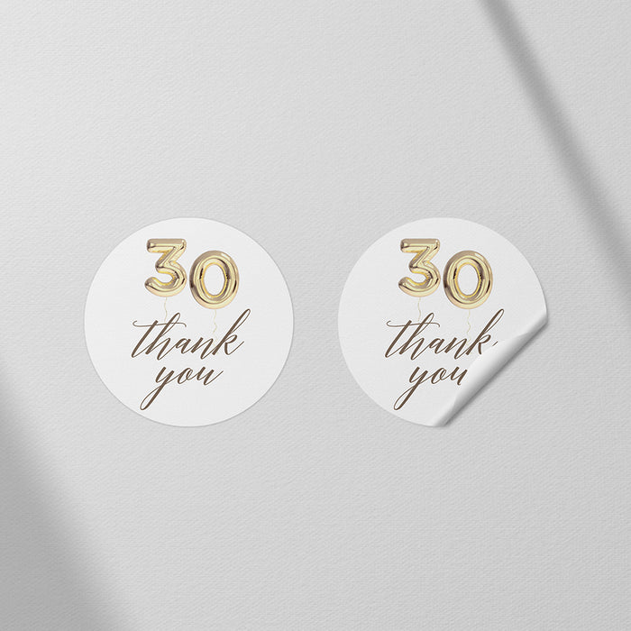 30th Birthday Invitation Golden Balloon Design Surprise Party