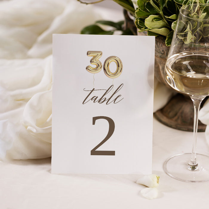 30th Birthday Invitation Golden Balloon Design Surprise Party