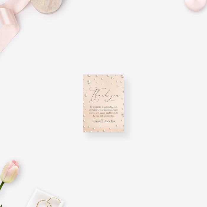 Pearl Anniversary Invitation 30th Wedding Celebration Card