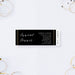 The image is a black and white ticket for an event, specifically an annual dinner for Emerson Lawyers.