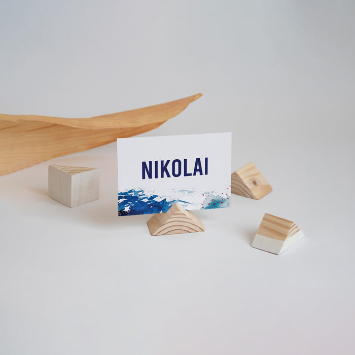 Fourth of July BBQ Party Invitation with Patriotic Watercolor Design