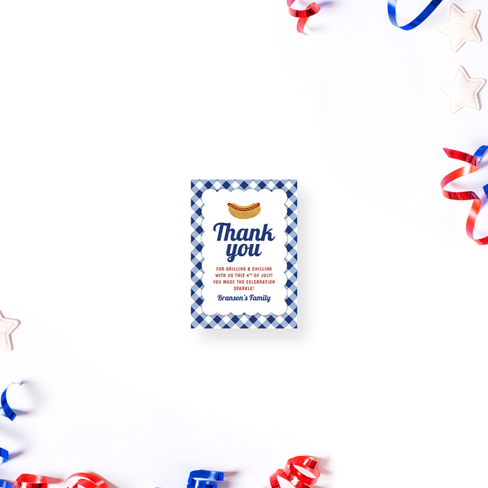 Fourth of July Cookout Invitation Patriotic Summer BBQ Party