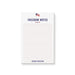 Personalized patriotic notepad with “Freedom Notes” text and American flag design