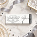 diamond ring 60th wedding anniversary ticket invitation with elegant silver-inspired design and personalized celebration details