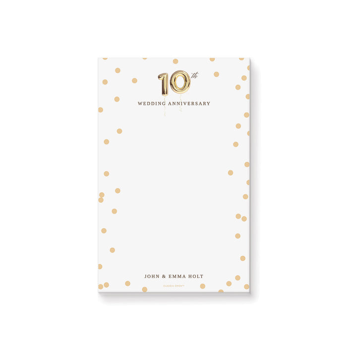 Elegant Wedding Anniversary Invitation Card with Golden Balloon, Invitation for 1st 5th 10th 15th 20th 25th 30th Anniversary Celebration, Wedding Anniversary Invites