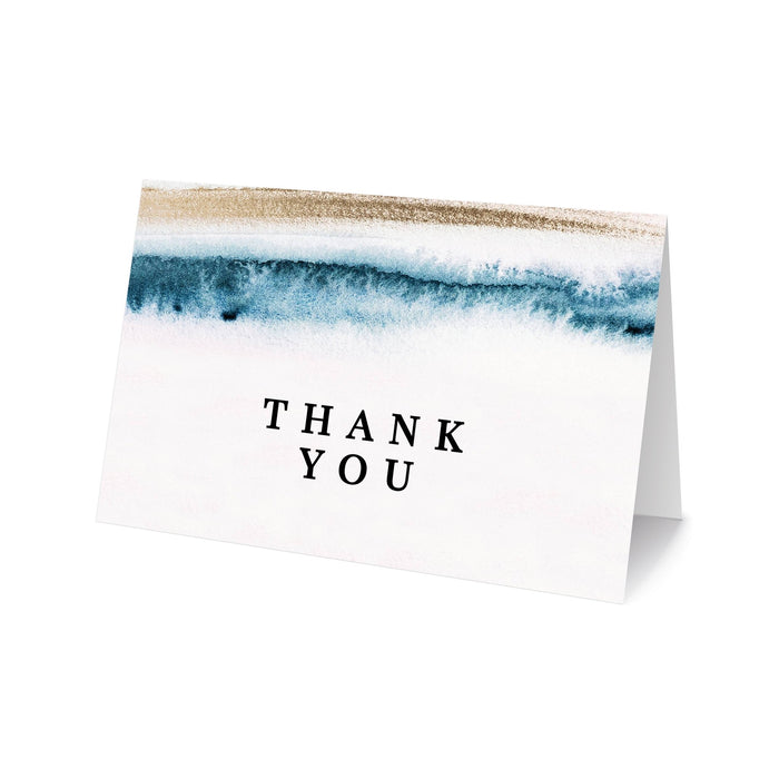 Beach Wedding Thank You Card Editable Template, Nautical Destination Wedding Folded Thank You Cards, Printable Sea Wedding Tent Fold Thank You Card Digital Download