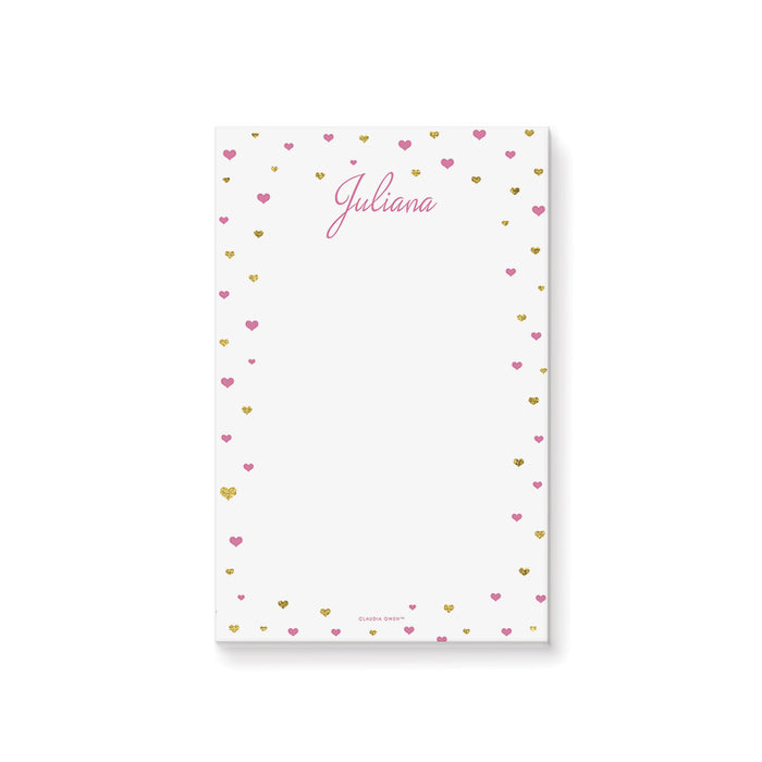Love Heart Wedding Invitation Card in Pink and Gold, Cute Wedding Invites, Pretty in Pink Bridal Shower Invitations, Romantic and Sweet Engagement Invitation Cards