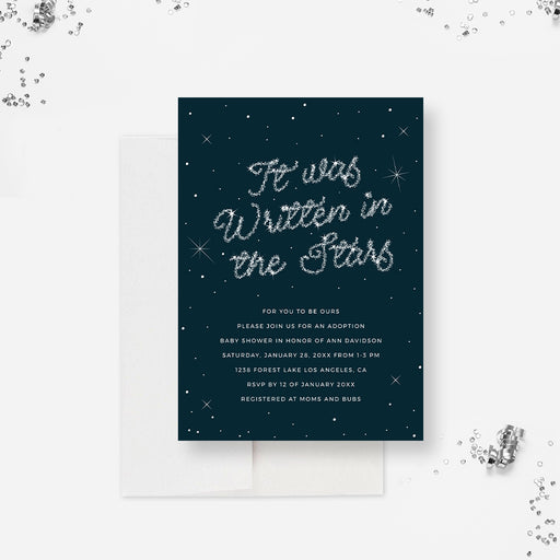 a card with the words fly was written in the stars
