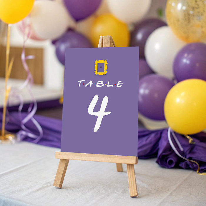 90s Sitcom Birthday Party Invitation Purple Door