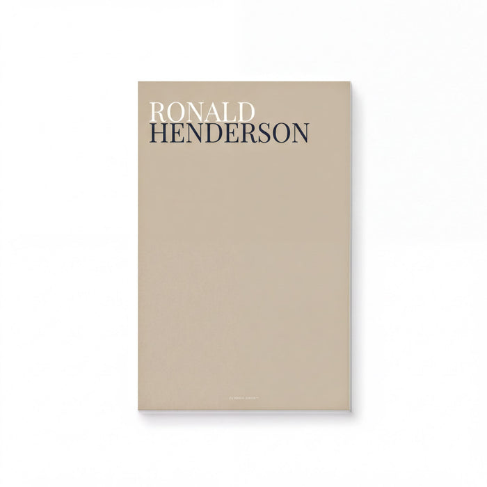 The image is a book cover for "Ronald Henderson" by the same artist.