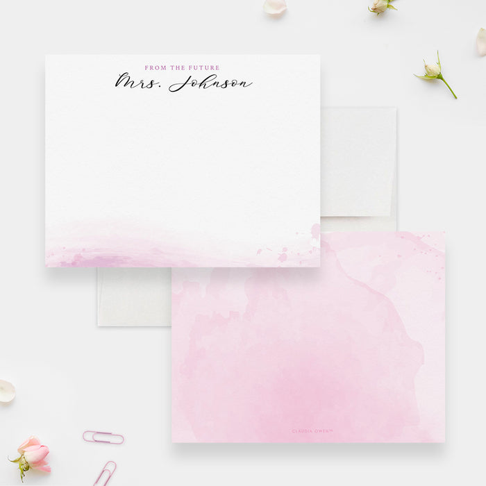 From the Future Mrs Personalized Bridal Thank You Card