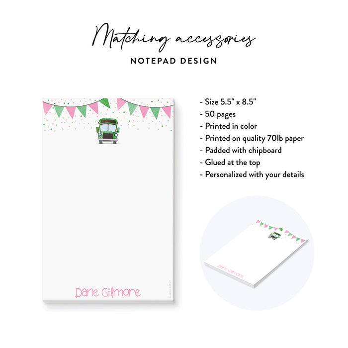 Bus Birthday Invitation Tumbling Party Theme Custom Age