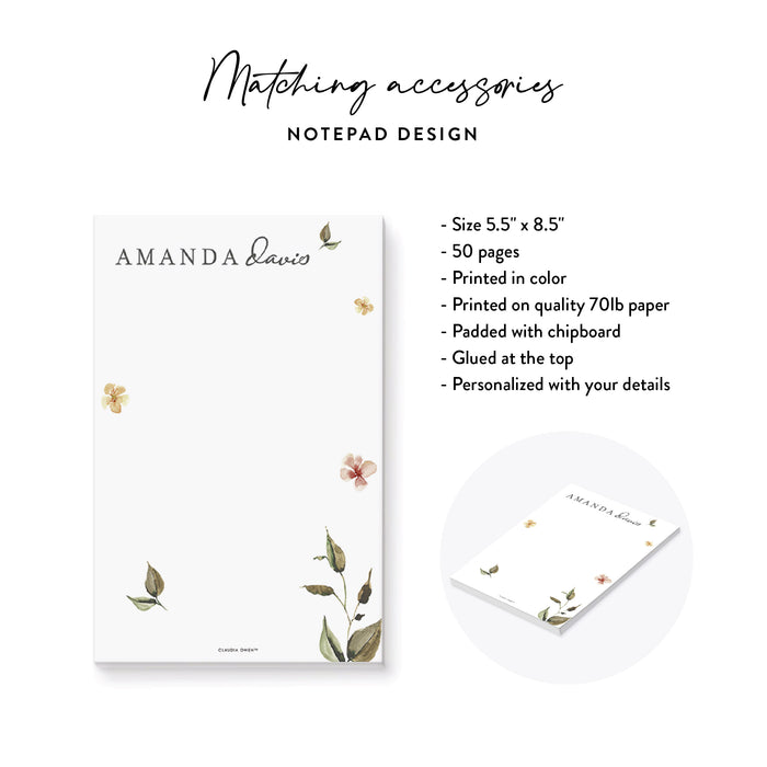 Botanical Wedding Invitation Floral Garden Party Invite
