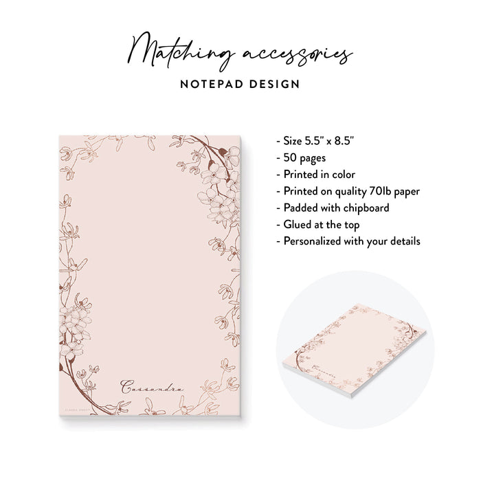 Floral Wedding Invitation Blush Pink Vintage Garden Invite