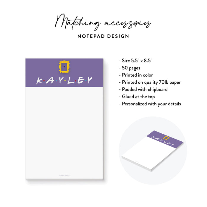 90s Sitcom Birthday Party Invitation Purple Door