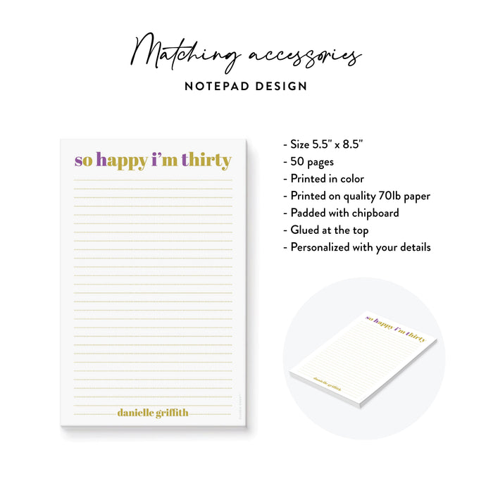 Funny 30th Birthday Party Invitation for Adults